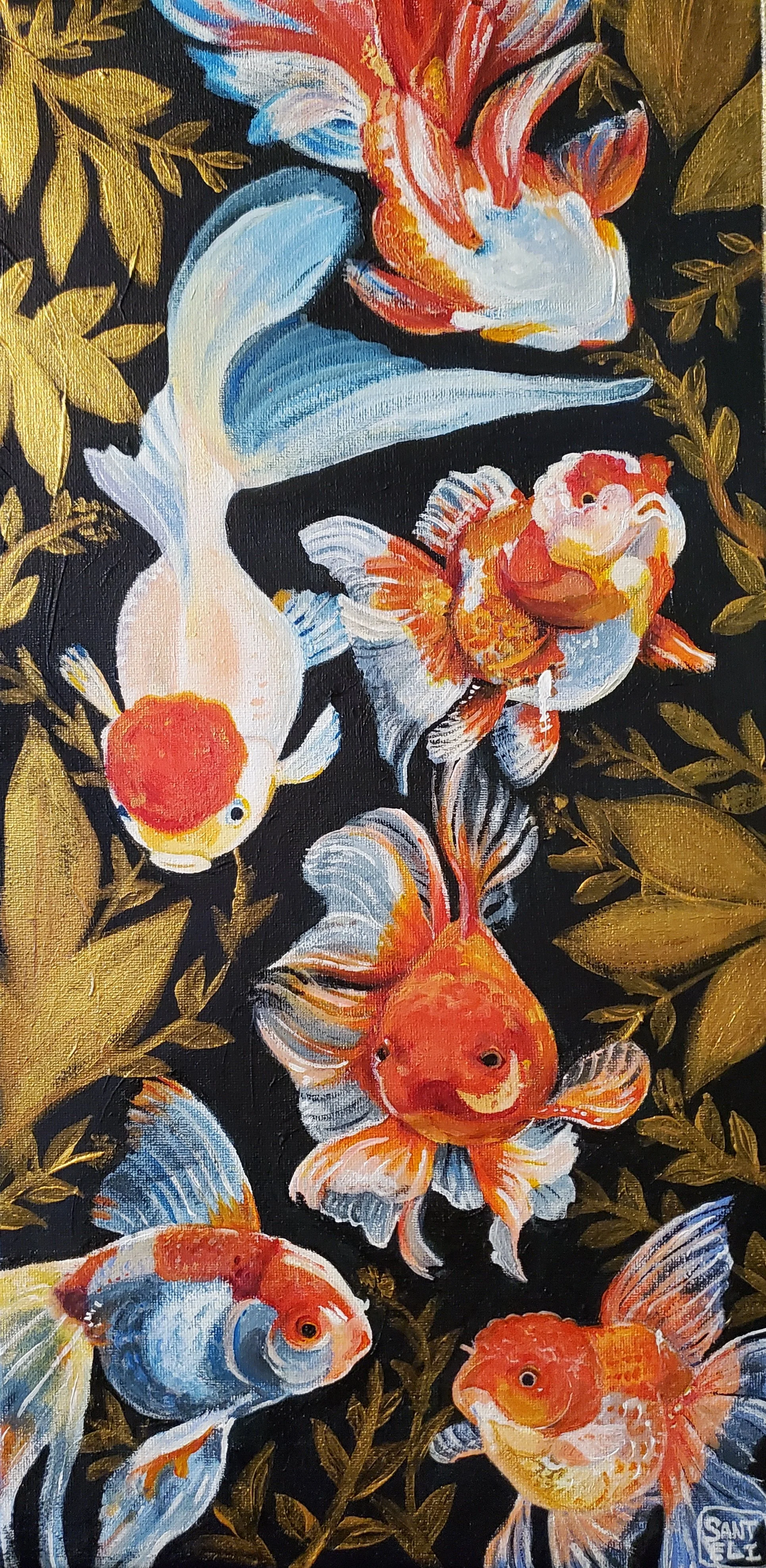 Gold Fish - Acrylic Paints