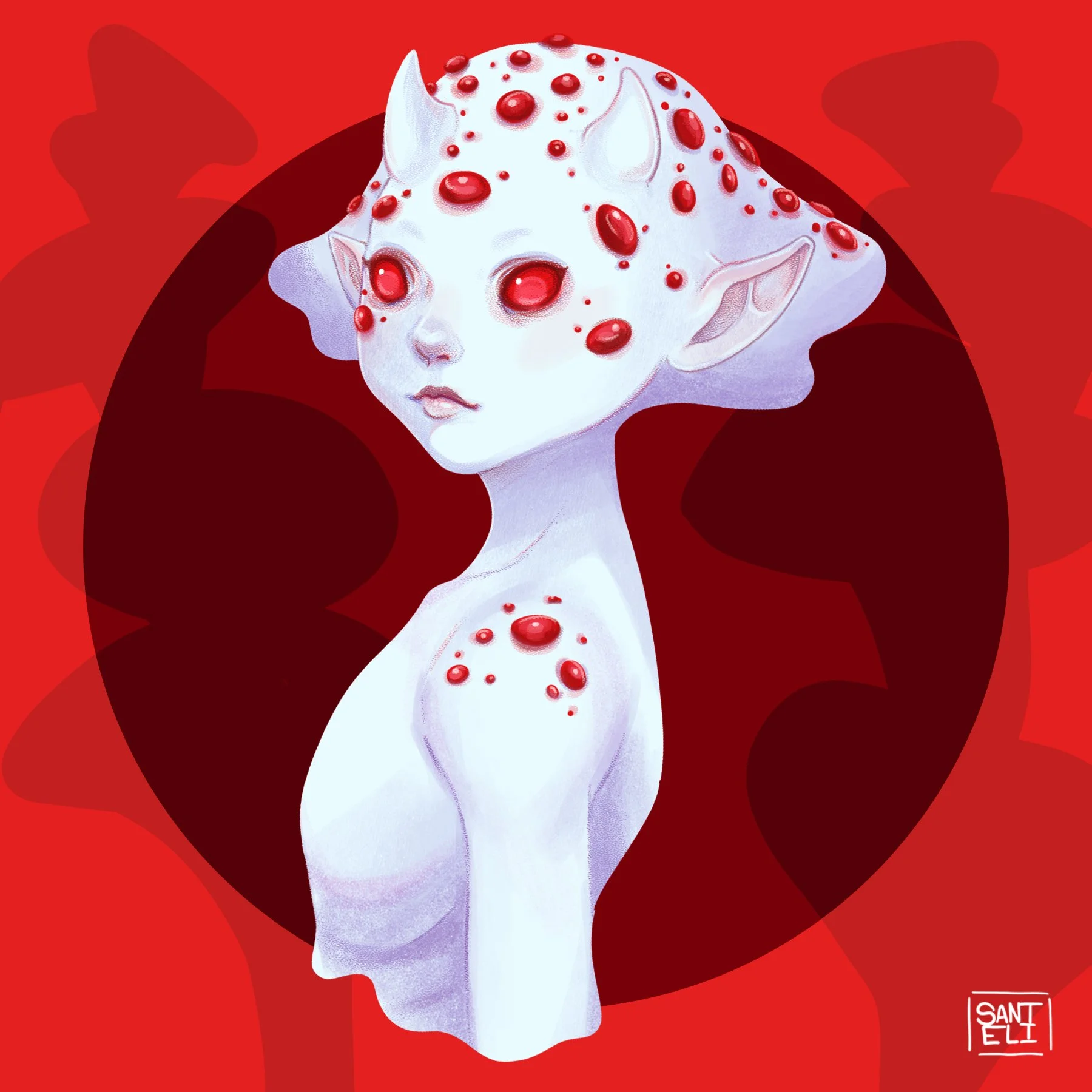 Bleeding Cap Fungis - Concept