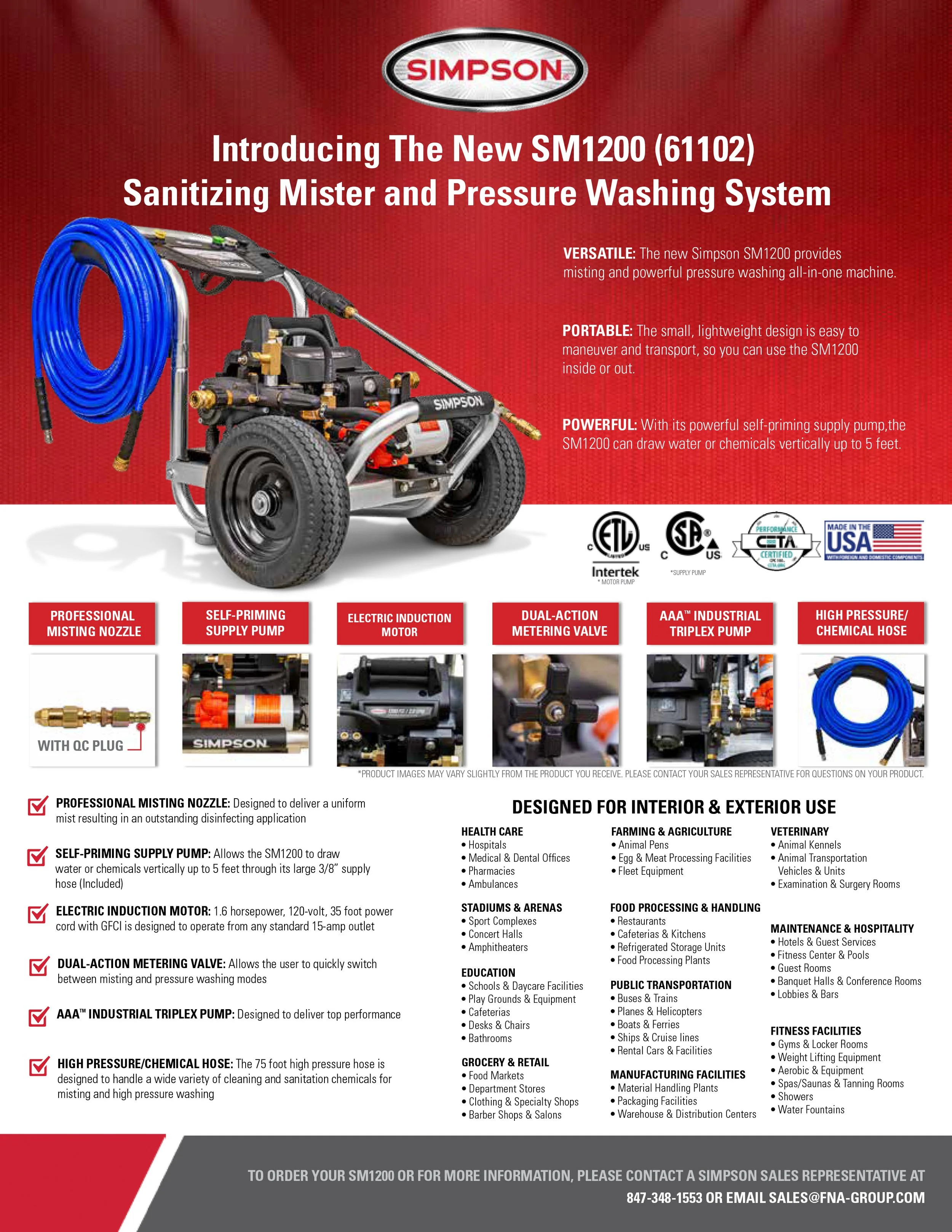 impson Pressure Washer Spec-Infographic