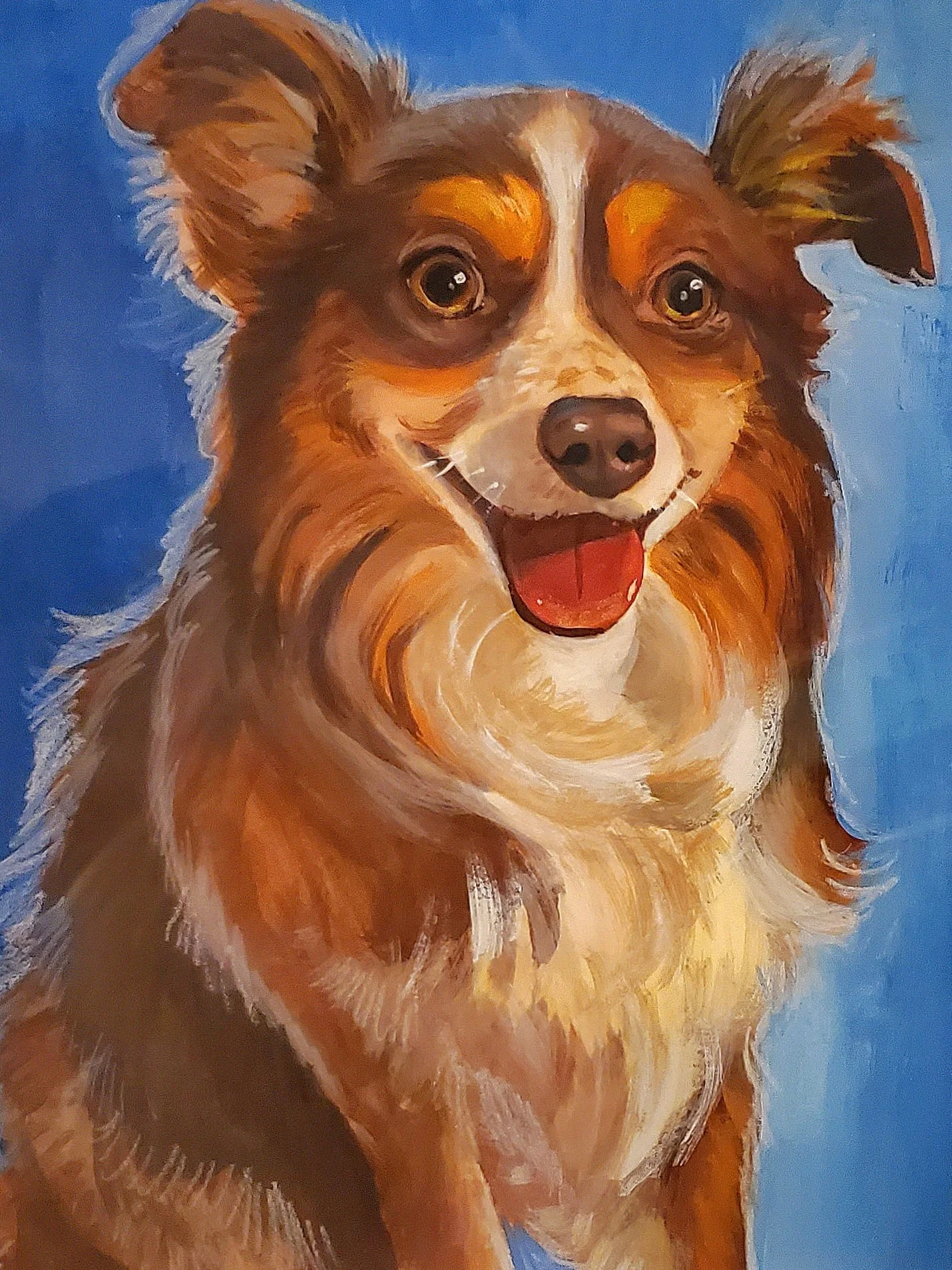 Hatrick - Pet Portrait in Guache