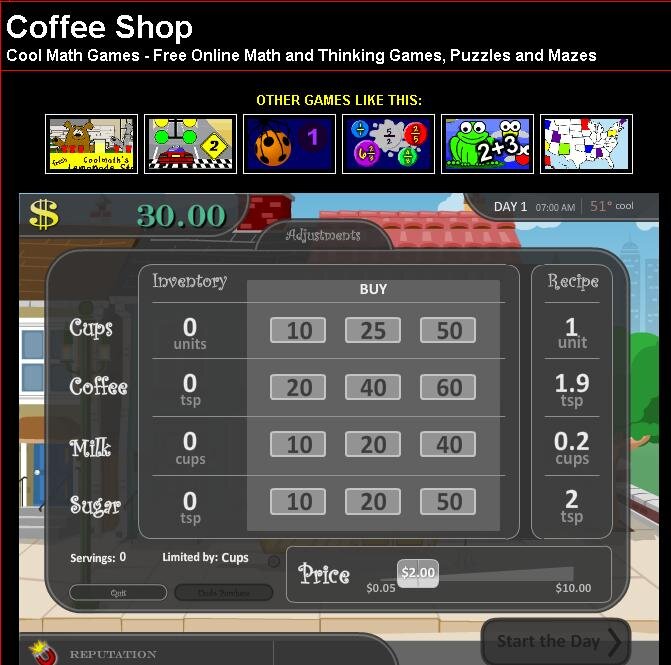 Coffee Shop Game Perfect Recipe