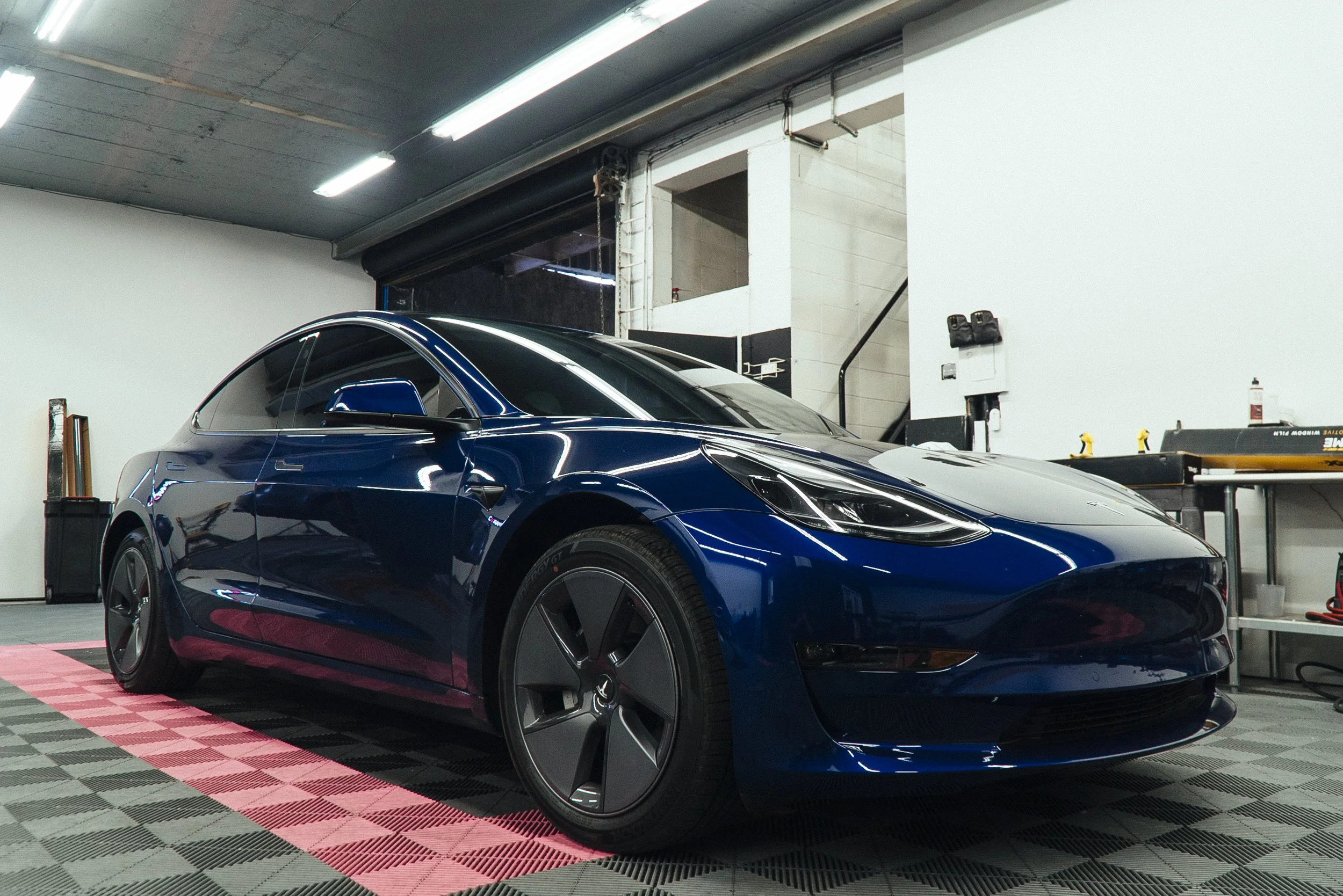 Tesla Xpel window tint installers Los Angeles and Orange County — Tesla
