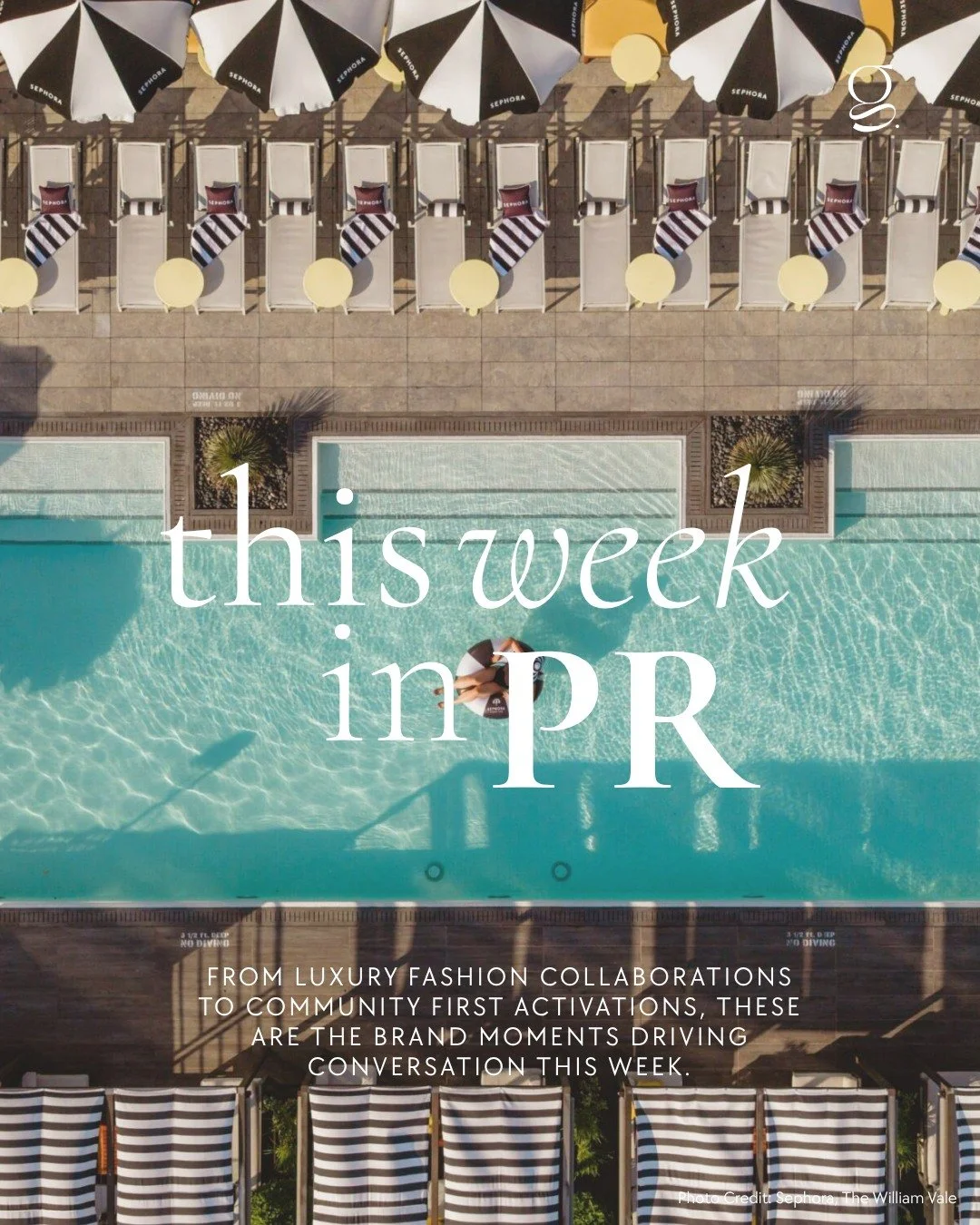 The most impactful campaigns aren't just being seen, they're creating experiences people want to be part of.

This week's standout brand moments span luxury fashion, entertainment, beauty, sports, and community impact, but they all share one thing in