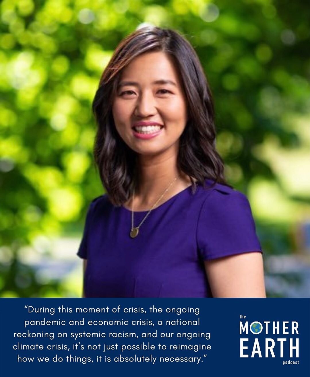 Could Boston become the greenest city in the world? Michelle Wu (@wutrain) may very well be Boston&rsquo;s next mayor and has just such a vision, along with concrete plans to get there. In this episode of the Mother Earth Podcast we dive into the spe