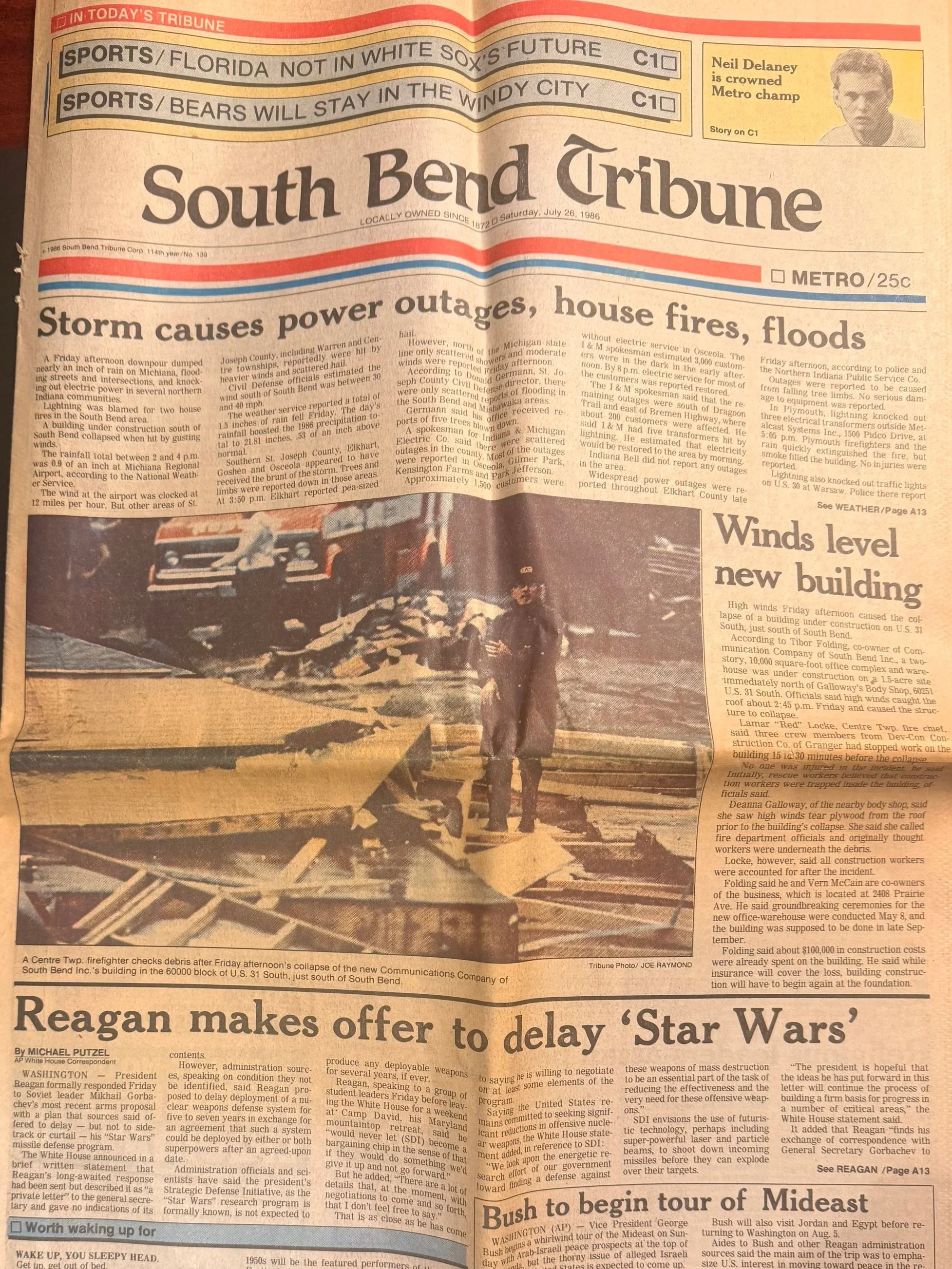 1986 Flashback: Communication Company Featured in Storm Coverage