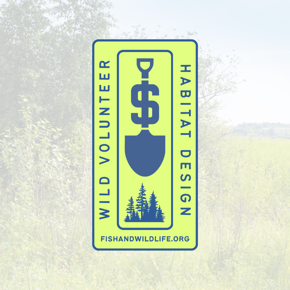 Habitat Design Badge - Wild Volunteer Sticker