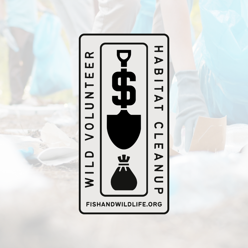 Habitat Cleanup Badge - Wild Volunteer Sticker