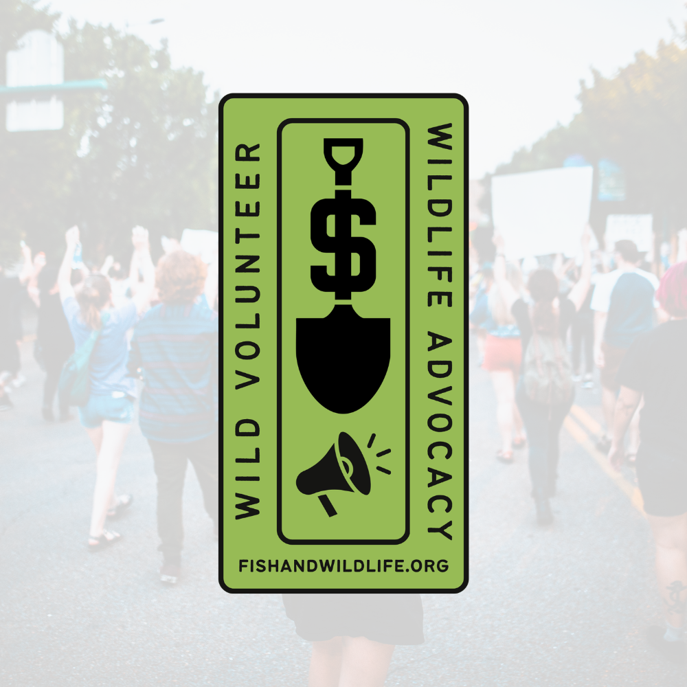 Wildlife Advocacy Badge - Wild Volunteer Sticker
