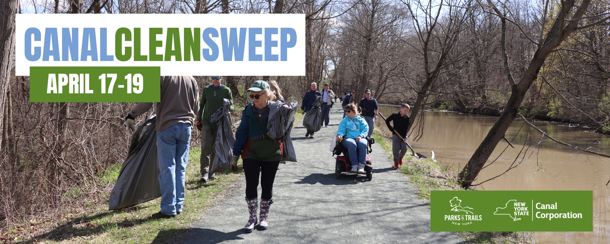 PYTNY Canal  Clean  Sweep- let's  clean  the D&amp;H  Canal  Towpath