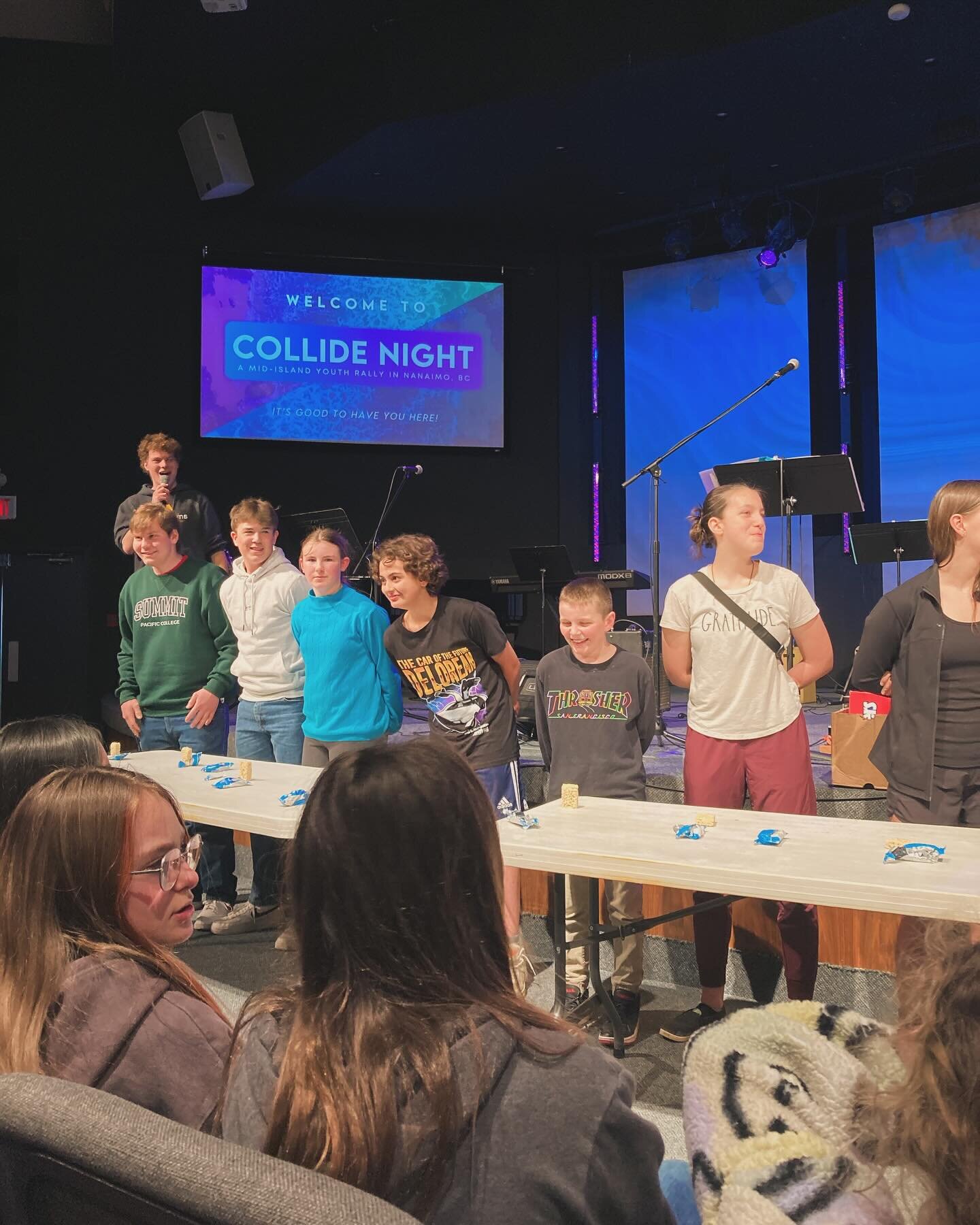 Awesome night at Collide yesterday night. Lots of crazy fun, worship, and connecting with other youth groups on the Mid Island. Shout out to @generationsyouthycd for hosting Collide!!!