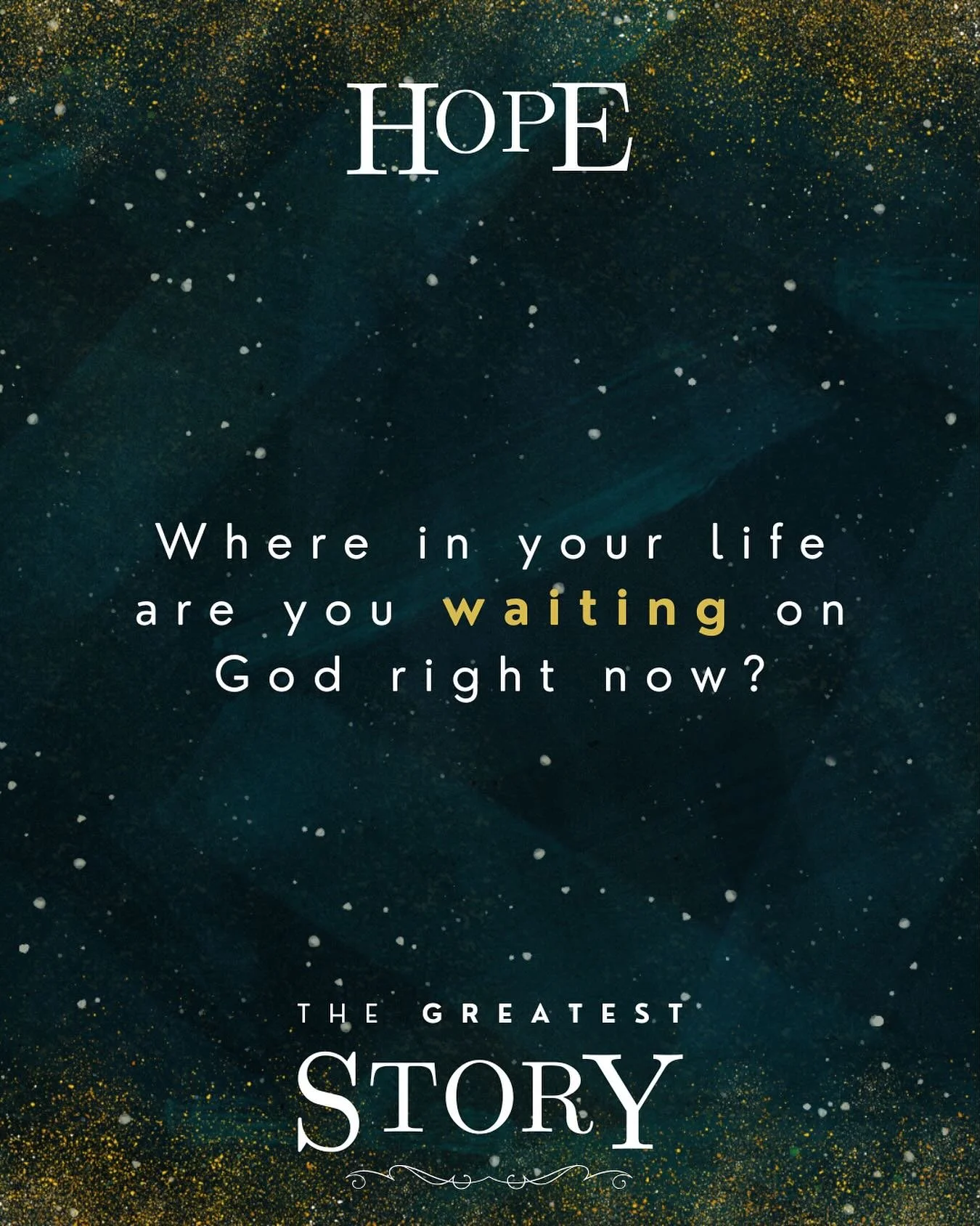 Join us this Sunday as we reflect on the HOPE we have in Christ!