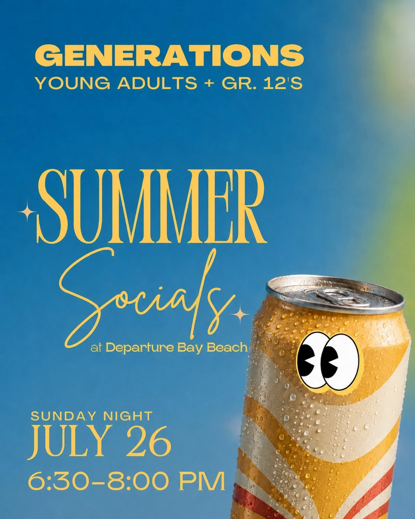 Summer Socials round two! ☀️

Bring a card game to play if you have one! Cold pop and Bubly&rsquo;s will be provided. See you guys on Sunday night!