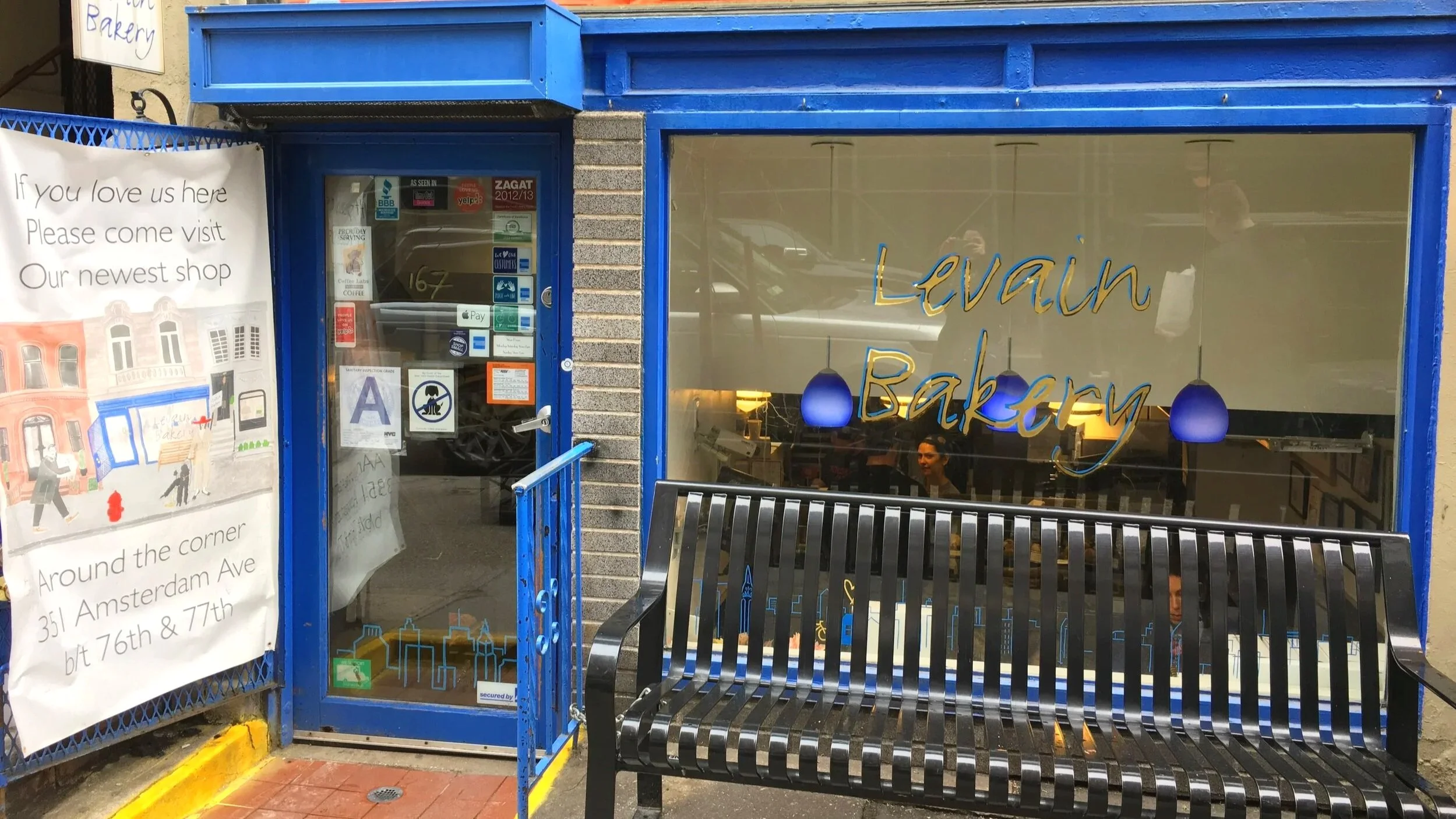 Levain Bakery storefront in New York City
