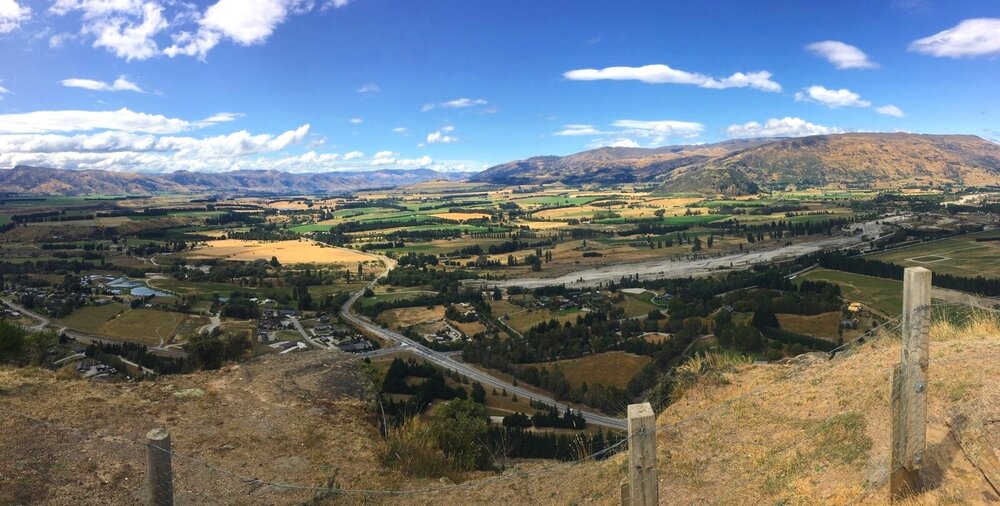 Mount Iron Hike - Wanaka, New Zealand views of valley below