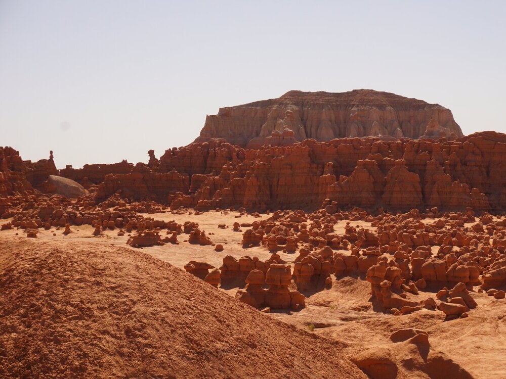 Valley of Goblins overlook at Utah's Goblin Valley State Park