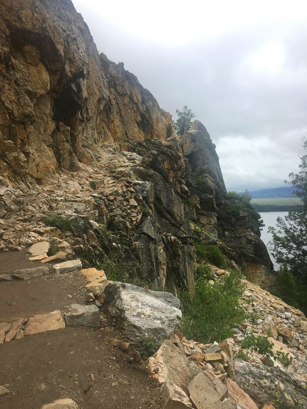 Inspiration Point Trail views of Jenny Lake - Grand Teton National Park