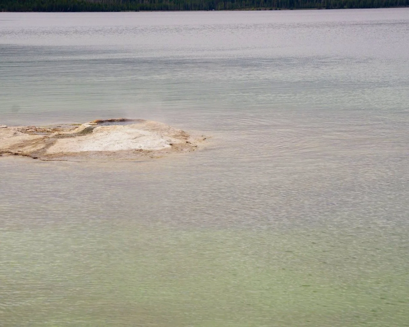 Big Cone Geyser - West Thumb hiking trail - Yellowstone National Park