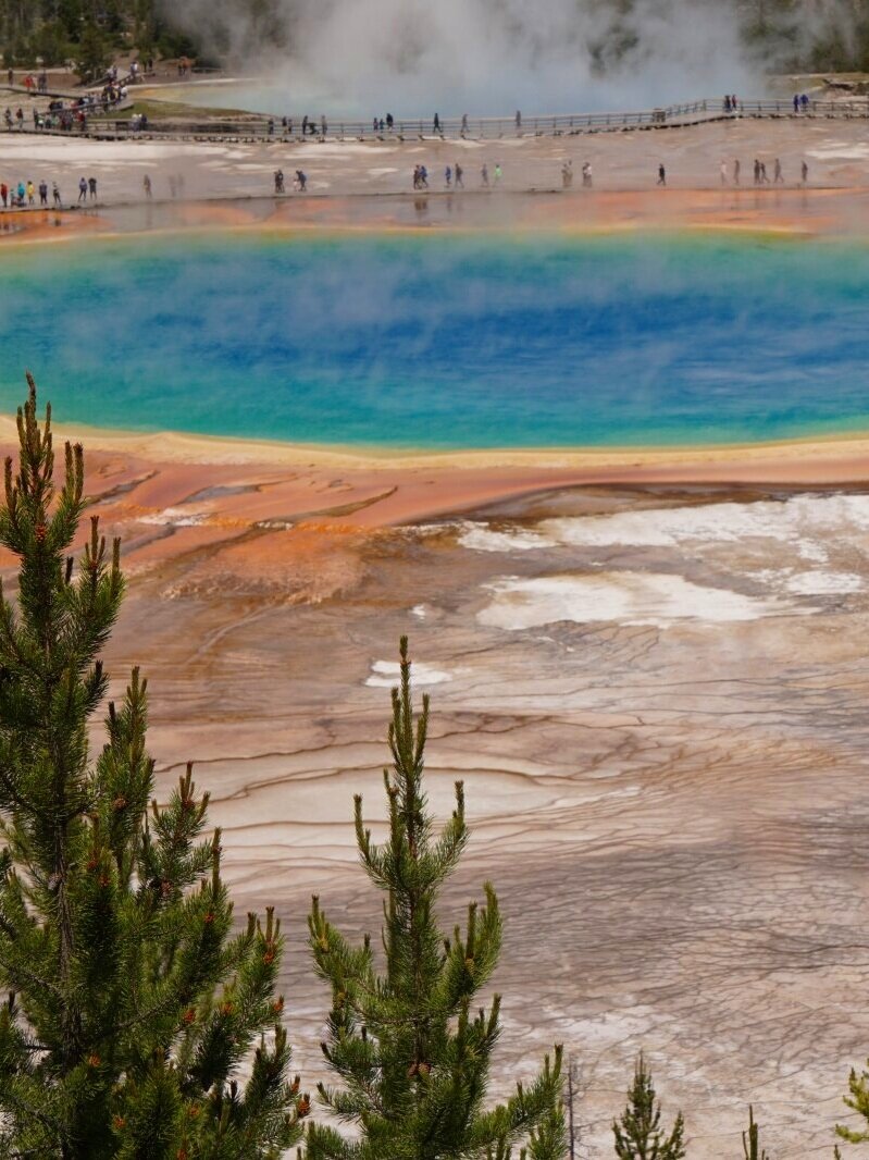 Grand Prismatic Spring overlook - Fairy Falls trail - Yellowstone National Park