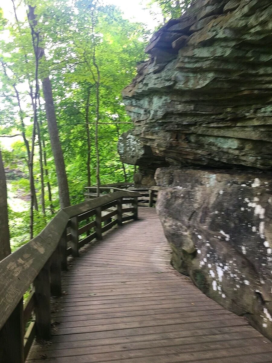 Walking path to Brandywine Falls - Cuyahoga Valley National Park
