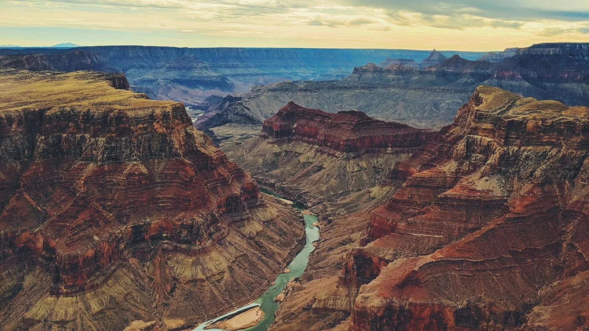 The Grand Canyon with a river running through