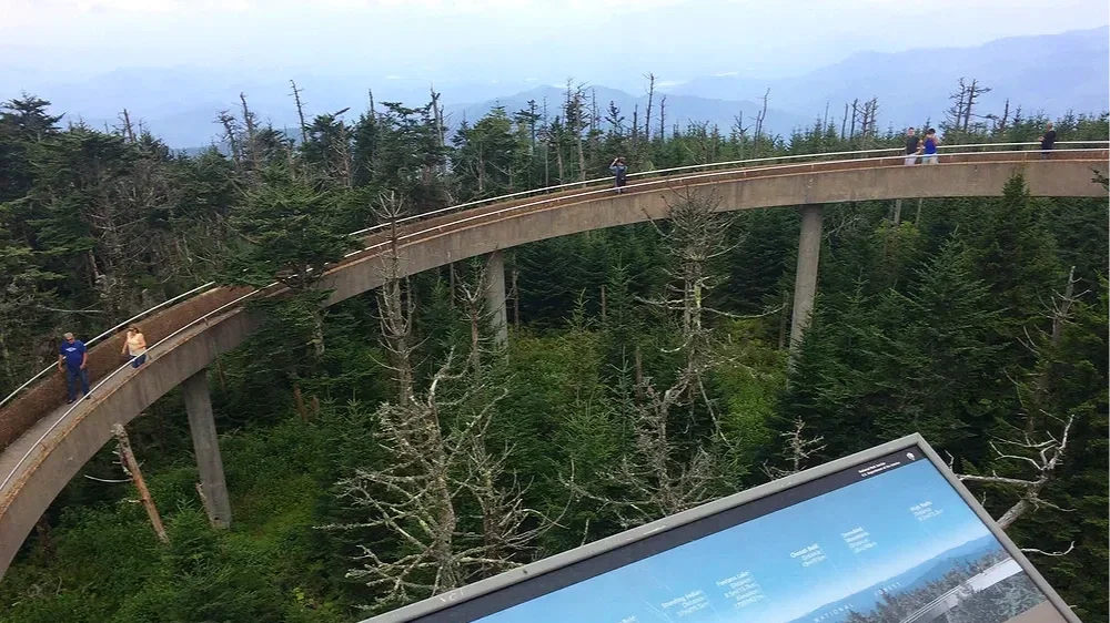 Clingman's Dome view in the Smoky Mountains