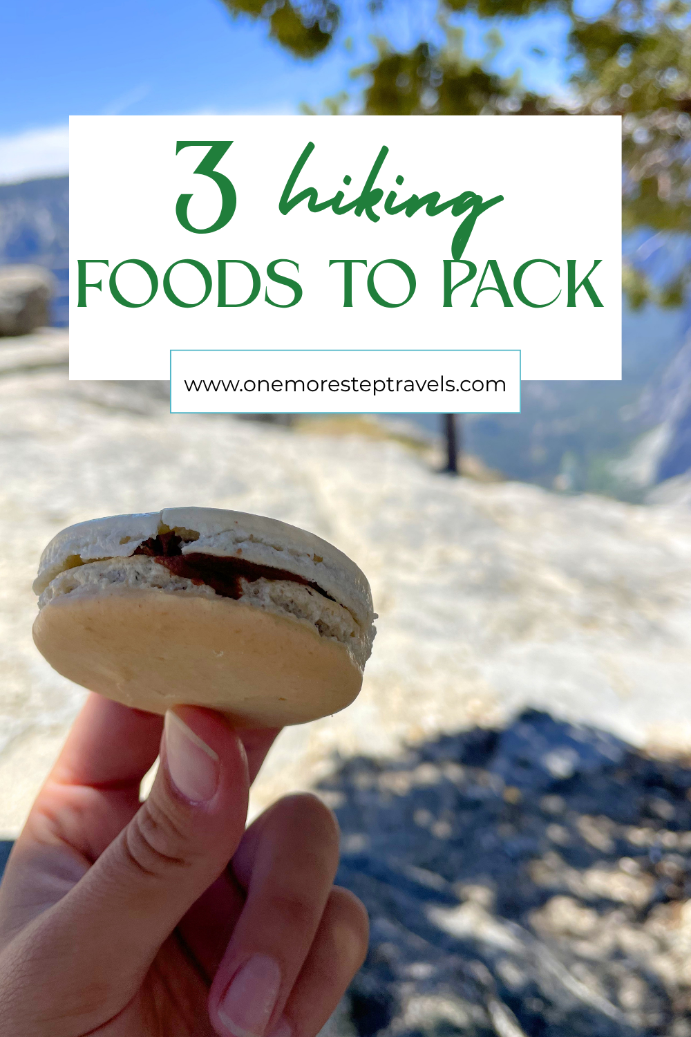 A poster for food to bring when hiking