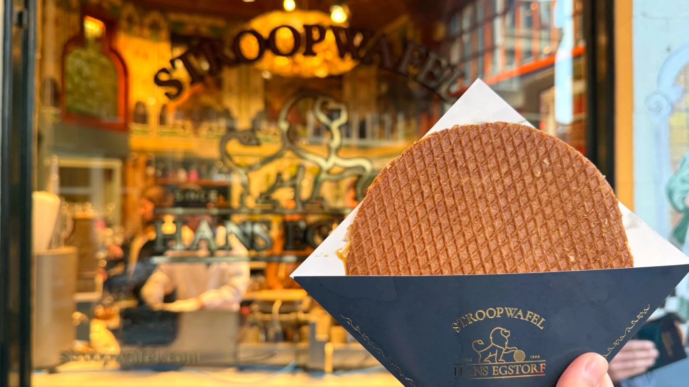 A stroopwafel in Amsterdam from Hans Egstorf