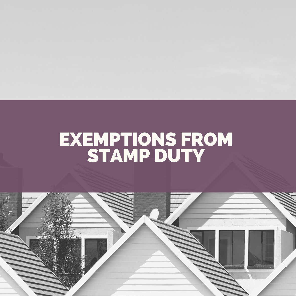 Exemptions from stamp duty 