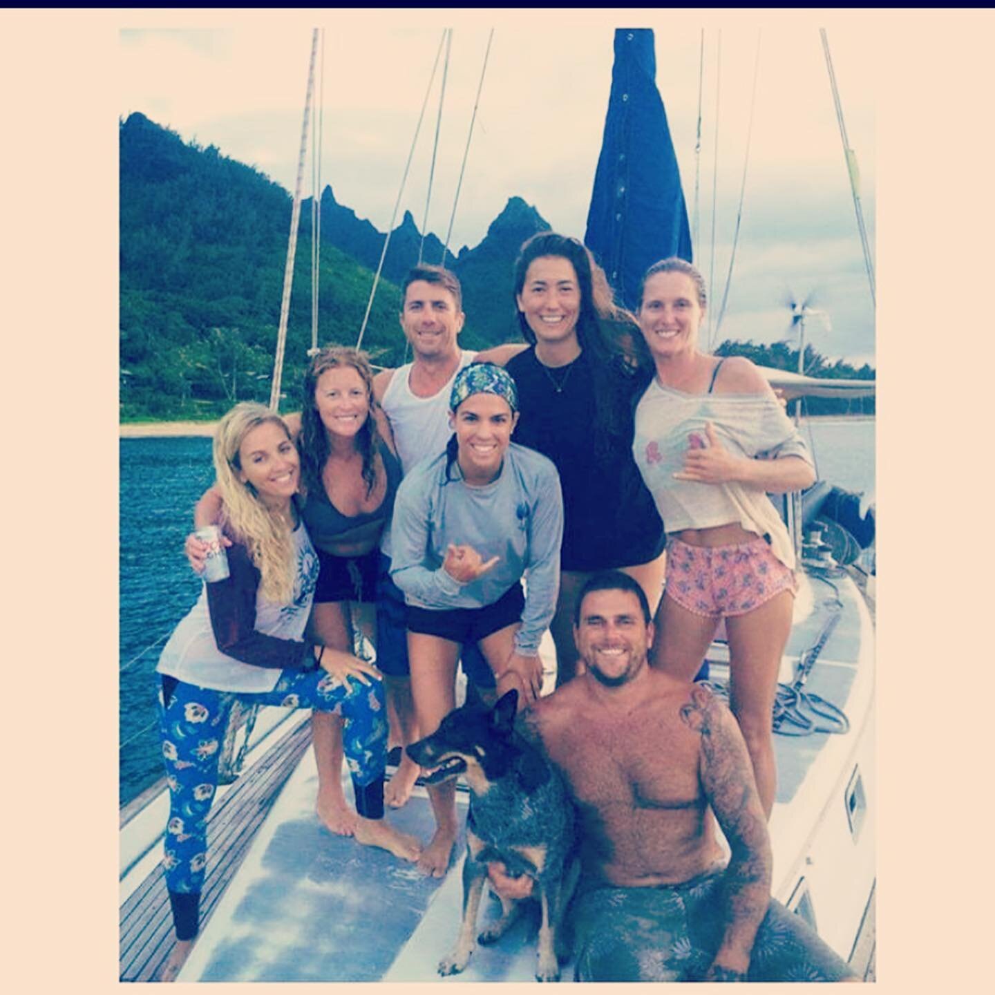 ✨Flashback to 2016: the first time in my life that I didn&rsquo;t have a job, so we sailed up to Kaua&rsquo;i for a month and hosted a rotating crew of friends, old and new onboard #svSeaDragon.. It was an epic month to say the least.. and quite poss