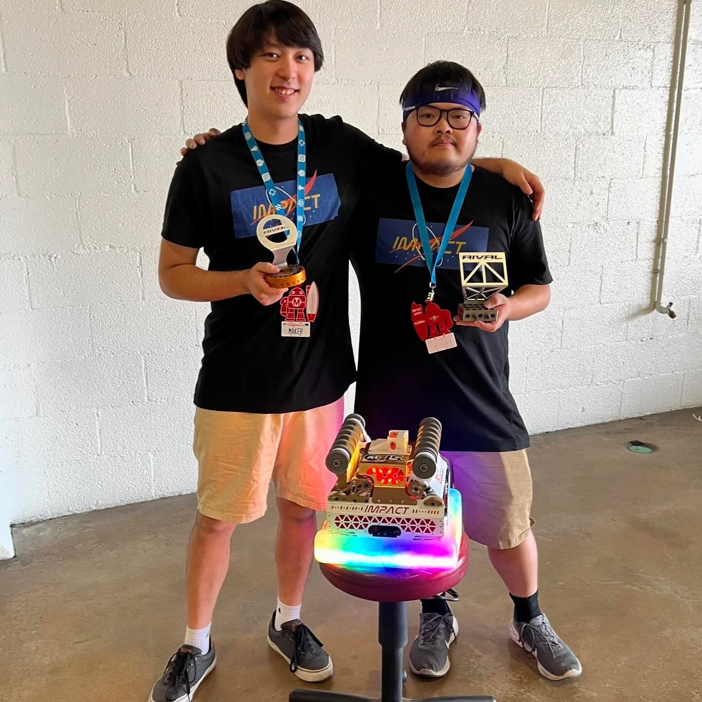 Back to back Rival Kickstart wins with @robots.jpg and our robot, Impact. Some tough matches this weekend as everyone continues to improve their robots. Excited to see how the competition evolves next! Shoutout to HighTide for being a great alliance 