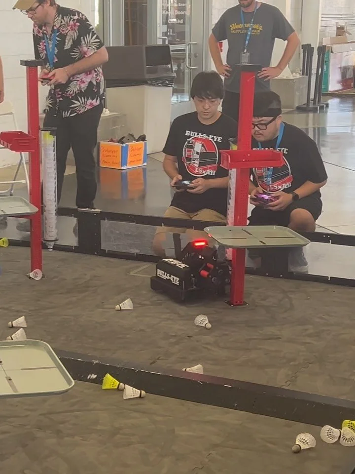 Great time at OC Maker Faire with @robots.jpg and our robot Bulls-Eye! SoCal Regional Winners 😮&zwj;💨🤠