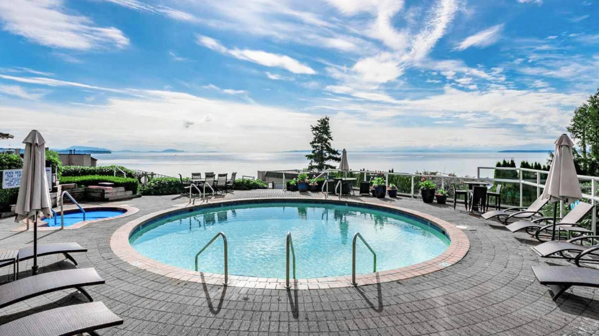 White Rock Real Estate - Open House at our Condo with a Pool and Ocean View