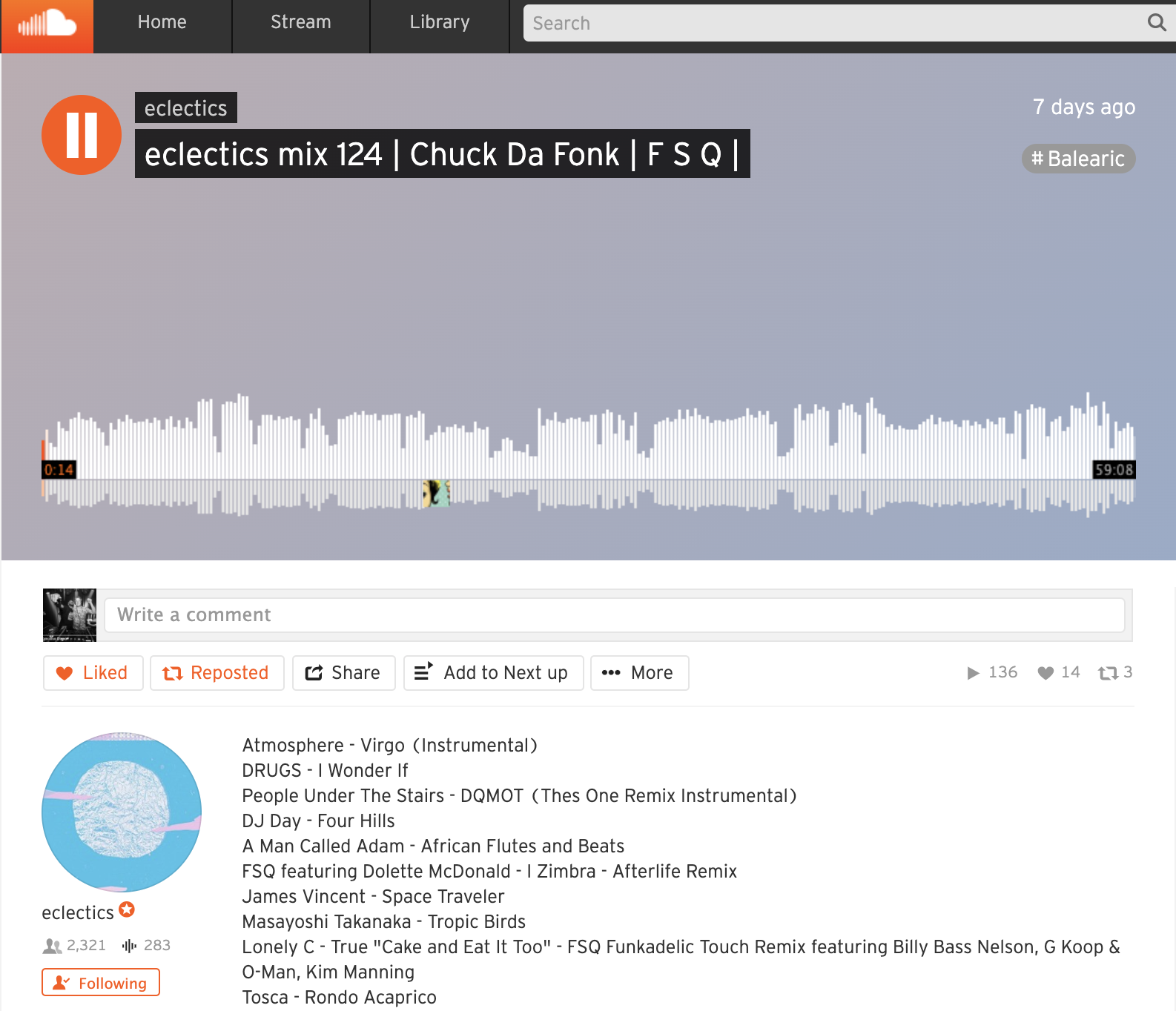 FSQ Balearic Mix for Eclectics