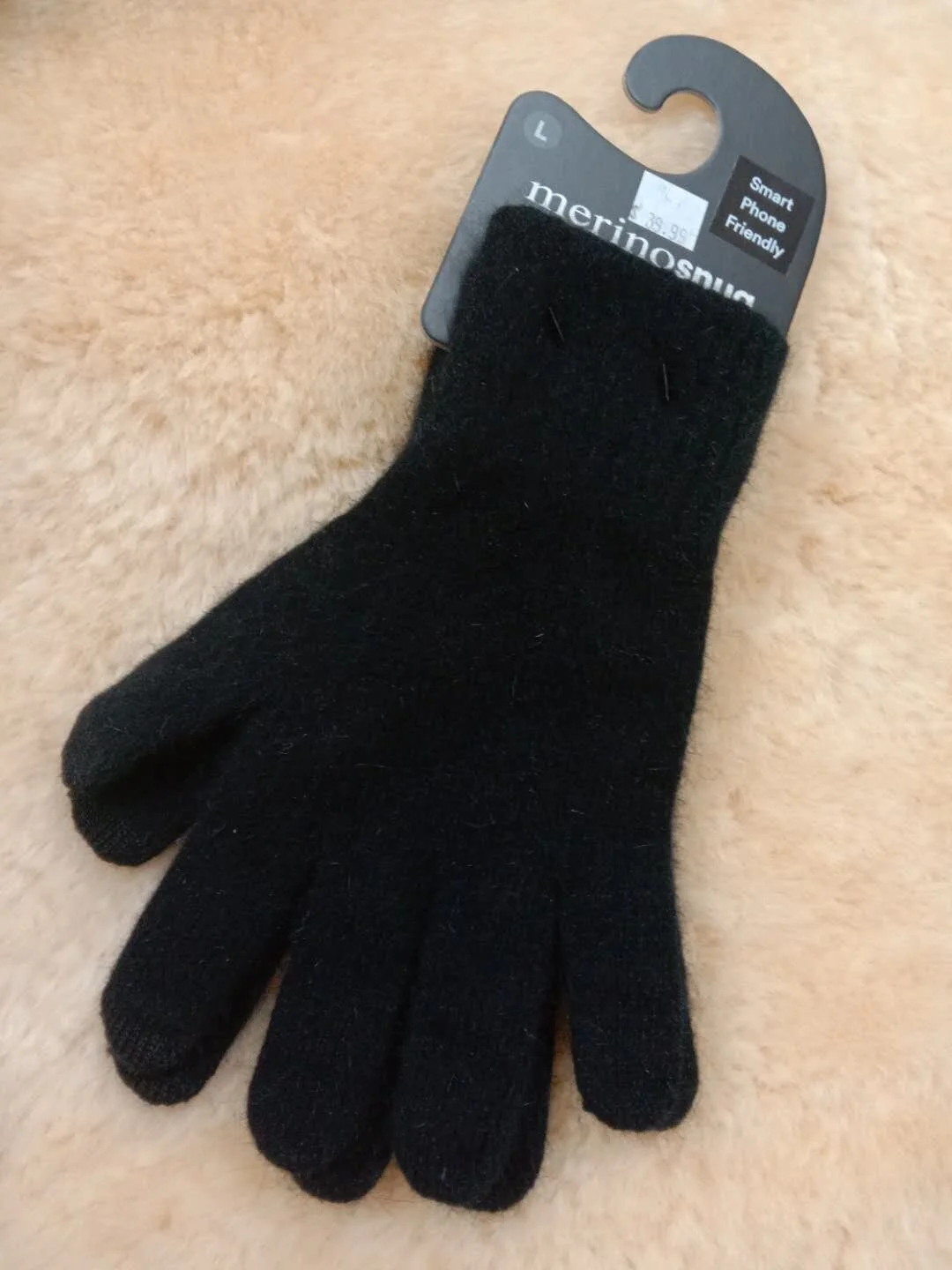 Merinosnug Wool Standard Glove Black