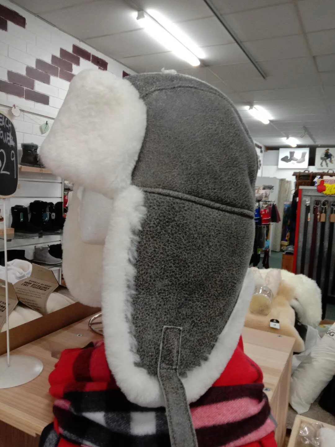 * Ozwear Ugg Aviator Hat Grey