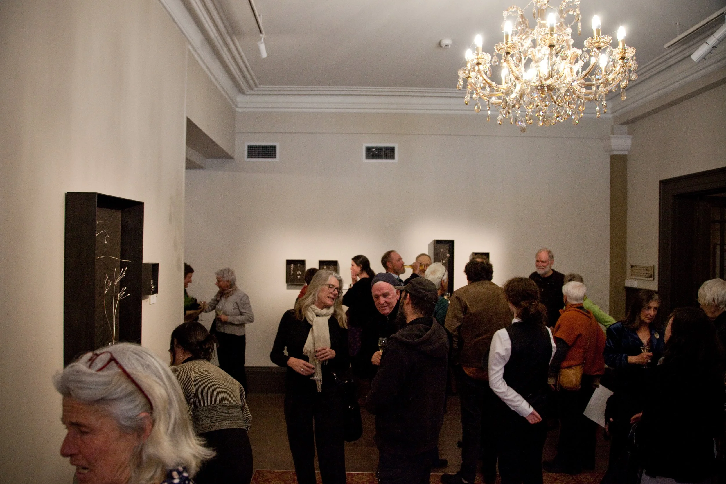 Art exhibition in the gallery at Hadley's in Hobart