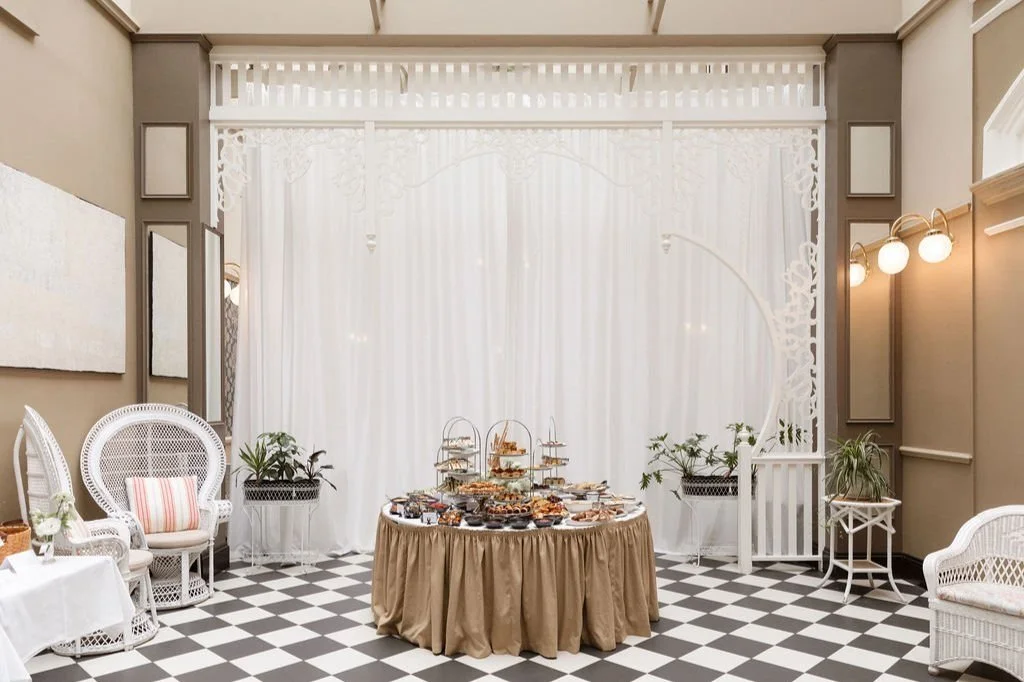 Private party in the Atrium flooded with natural light at Hadley's Orient Hotel
