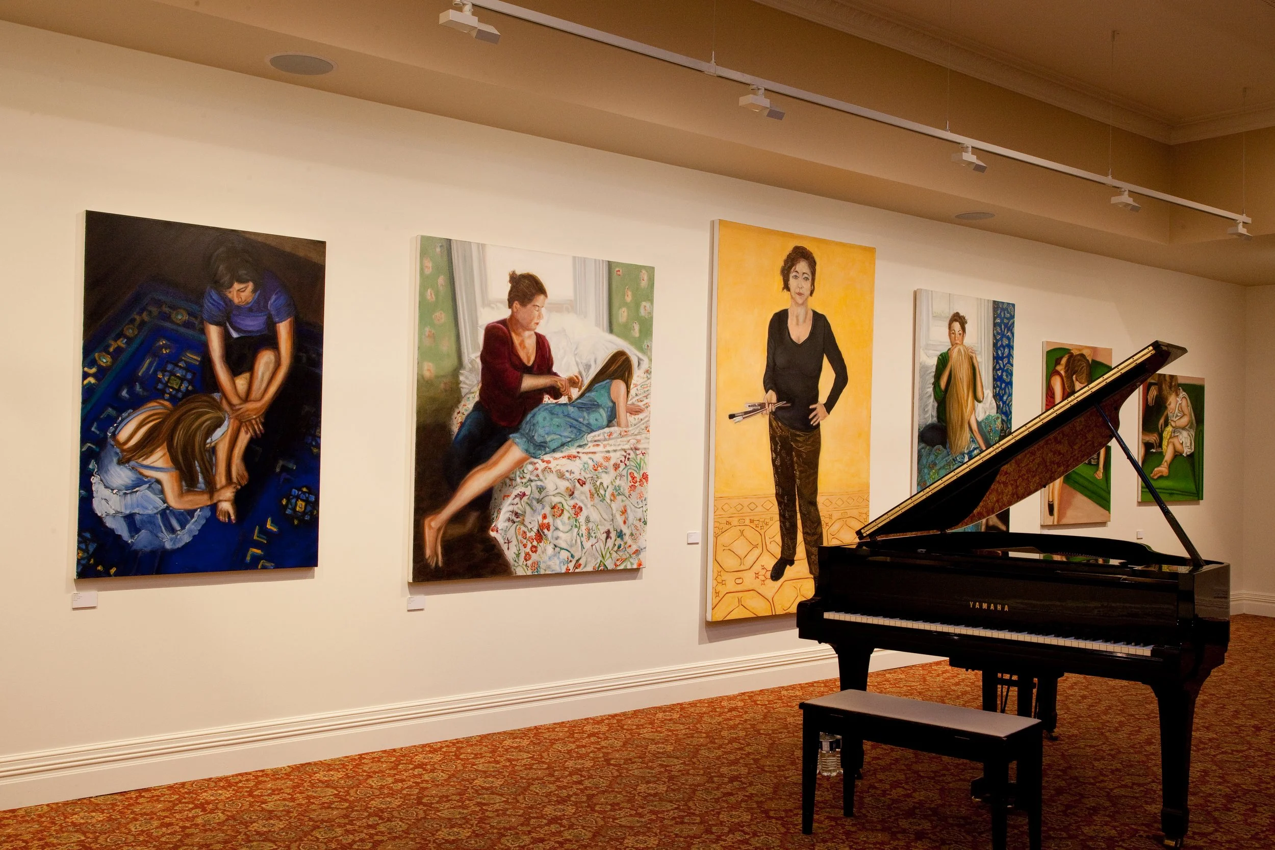 Mary Pridmore art exhibition inside Hadley's Orient Hotel