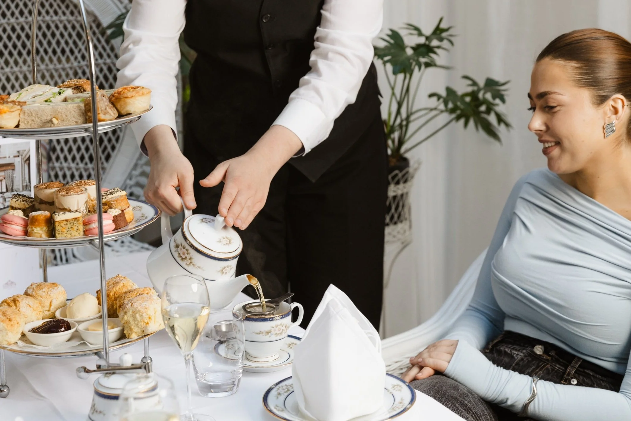 Traditional Afternoon Teas served in Hadley's Orient Hotel's graceful Atrium