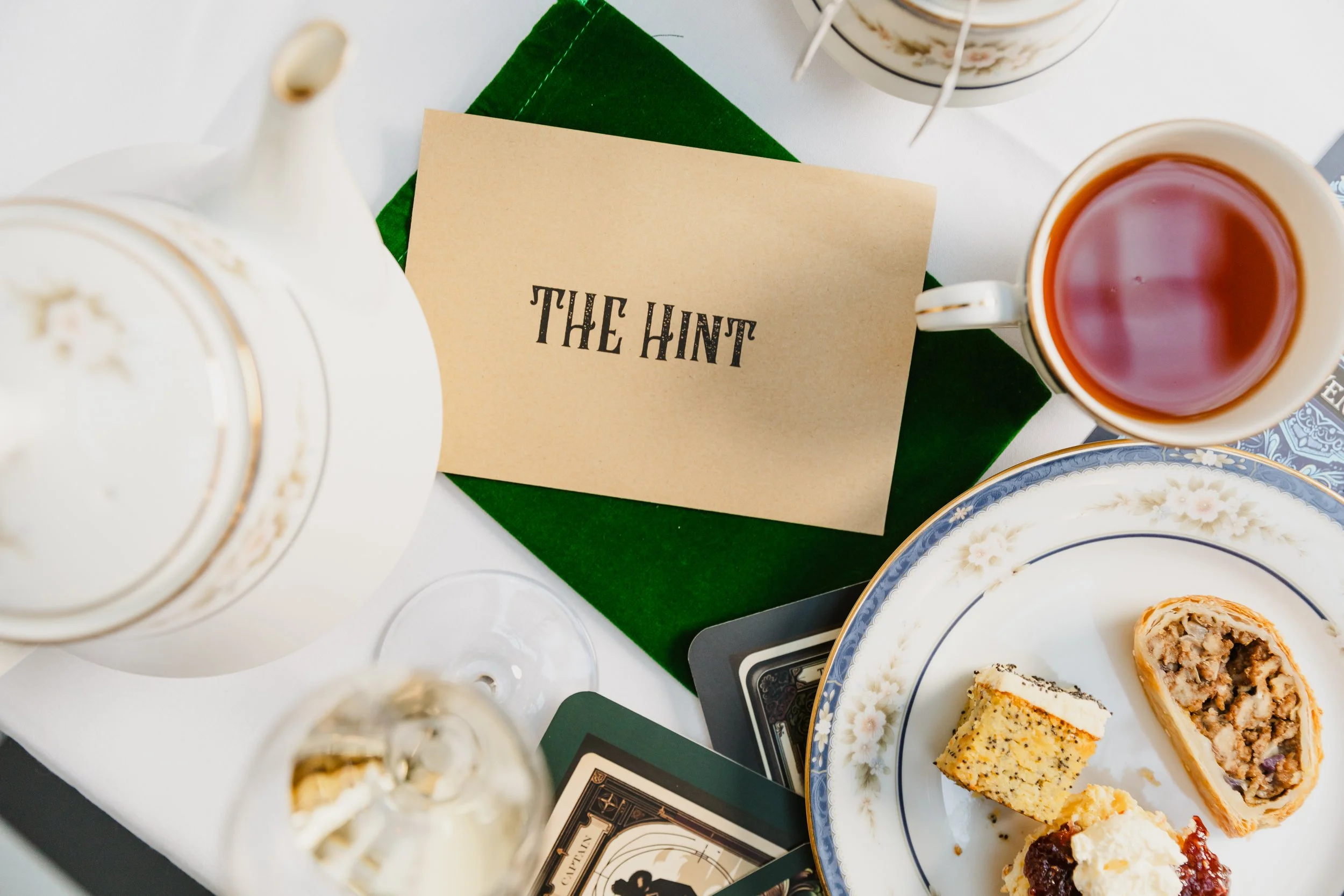 Traditional Afternoon Tea served at Hadley's Orient Hotel in Hobart alongside a Murder Mystery game for guests to play