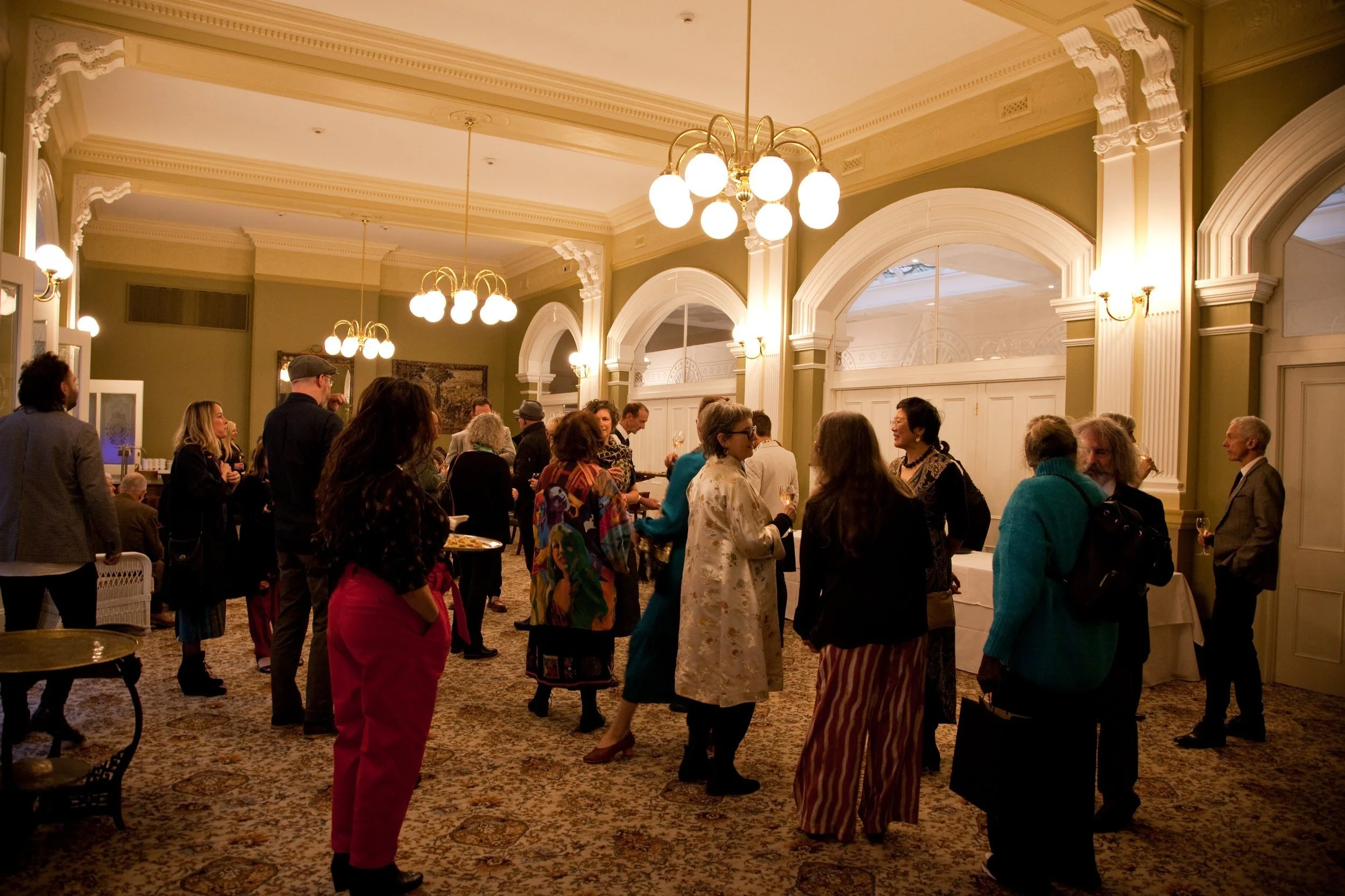 Crowd gathered in the Mary Hadley Room in Hobart