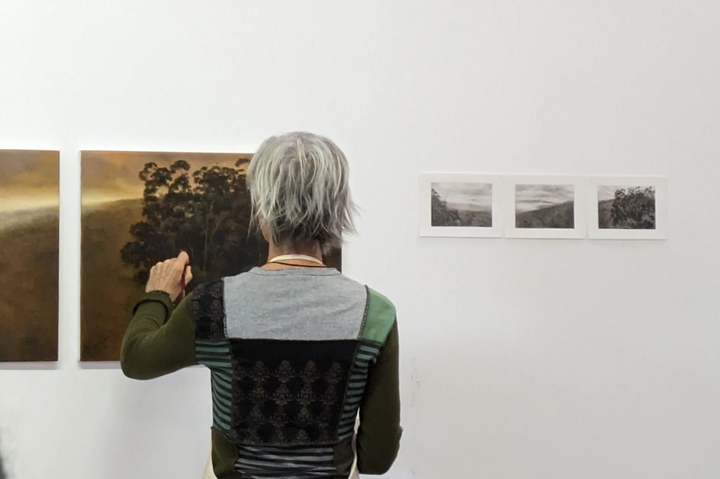 Art exhibition inside Hadley's Orient Hotel in Hobart