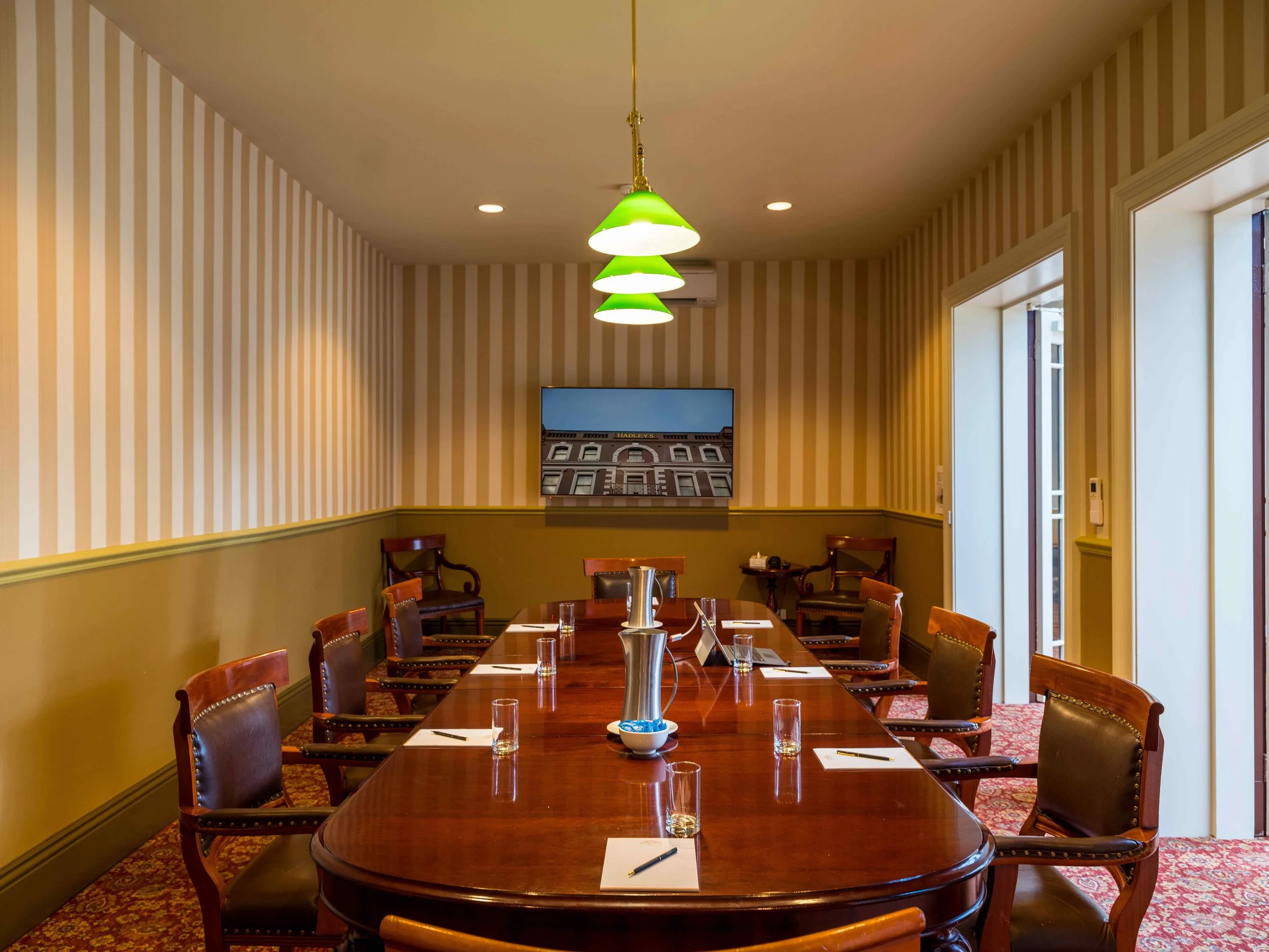 Hadley's Boardroom with natural light in Hobart
