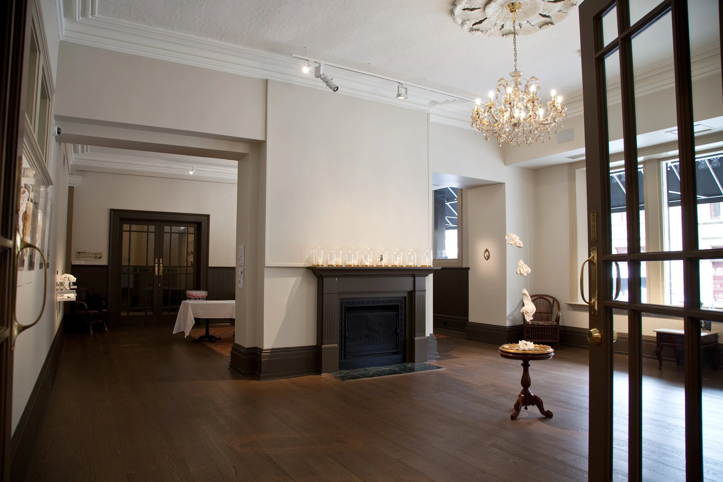 Art exhibition in the gallery at Hadley's in Hobart