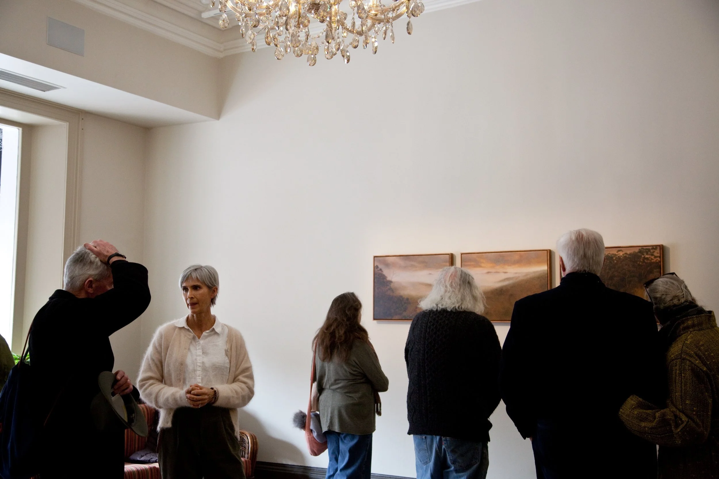 Art exhibition inside Hadley's Orient Hotel in Hobart