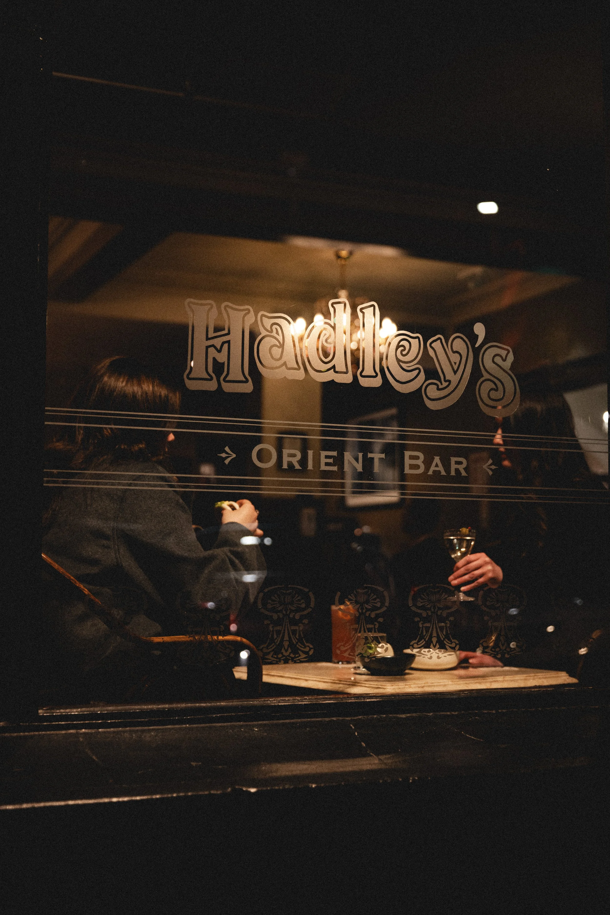 Orient Bar inside Hadley's in Hobart with classic cocktails
