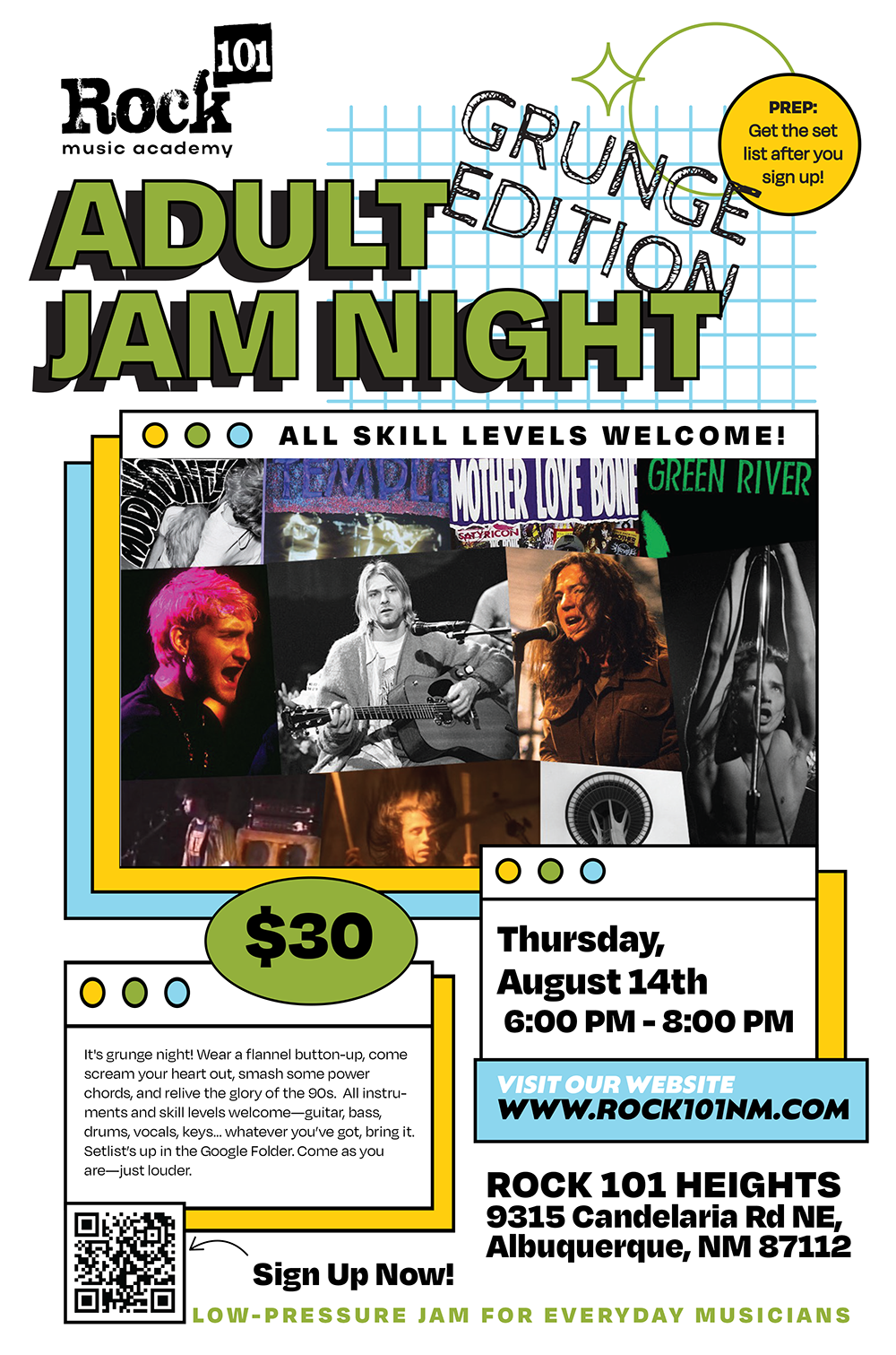 Rock 101 Adult Jam Night: Eras of Punk