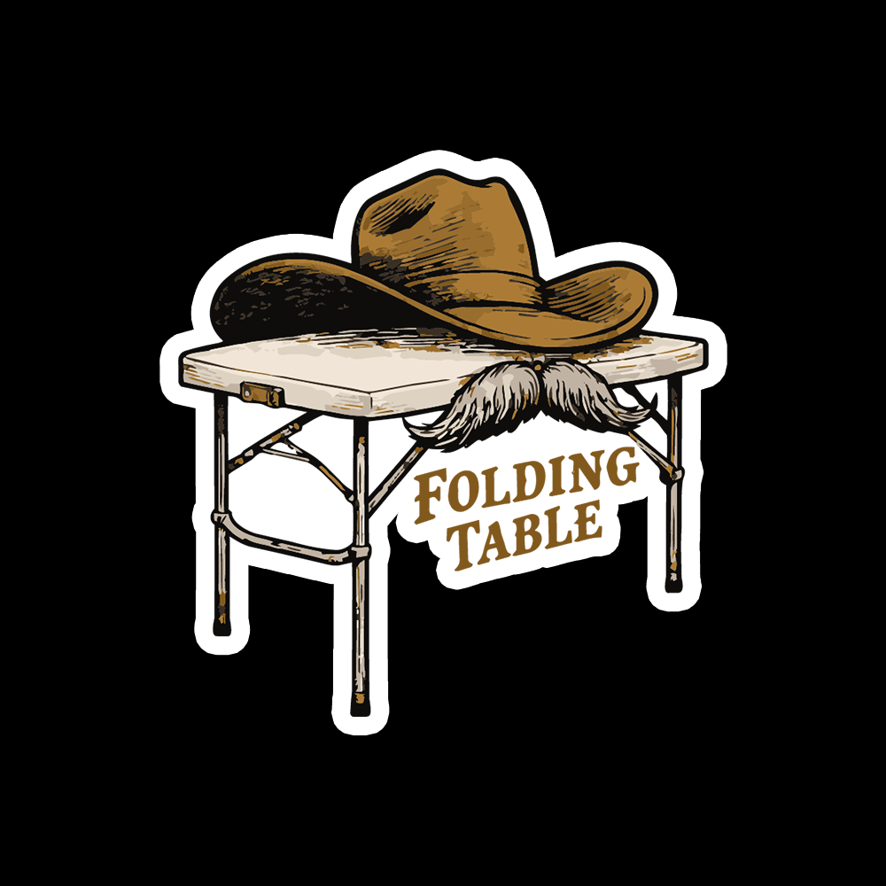 Folding Table Sticker