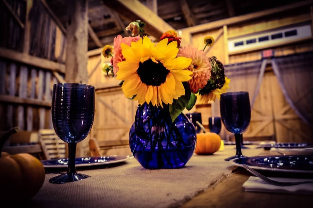 Over the summer and into the fall we used the barn for many (socially distant) family dinners. It was great to have a space that allowed adequate distance and ventilation so our little group could gather safely. 

It was also tons of fun to decorate,