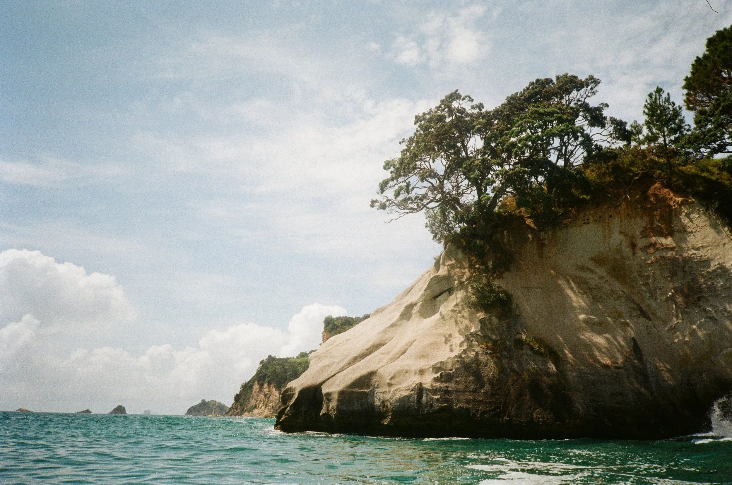 (Cooks Beach) - We took a boat trip to Cathedral Cove (the famous picture from all the windows desktops) 